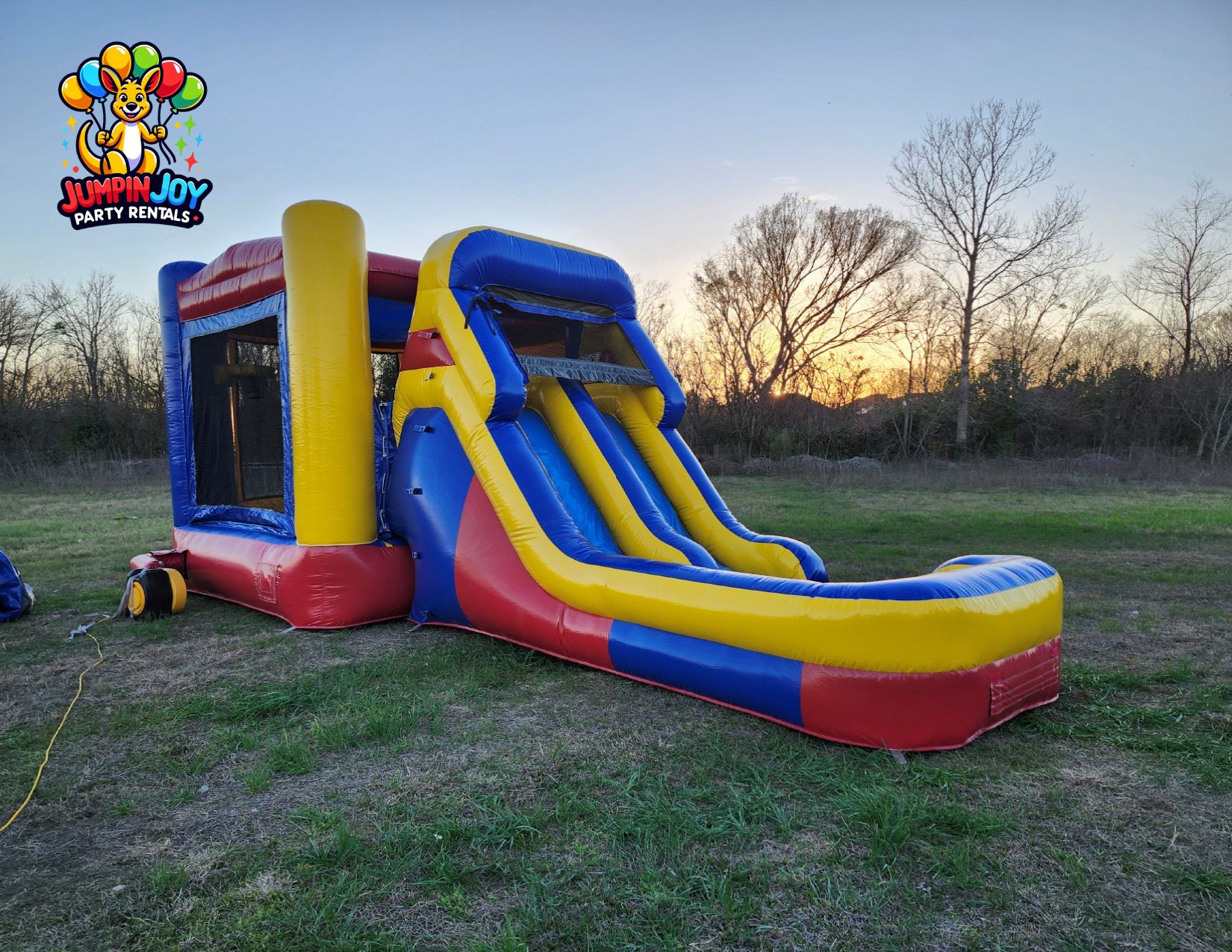2-Lane Combo Bounce & Slide — Jumpin Joy Party Rentals Pflugerville TX