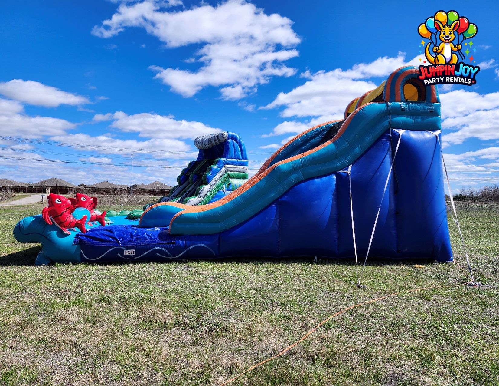 Jumpin Joy Kahuna Jump water slide bounce house and slide rentals Pflugerville TX