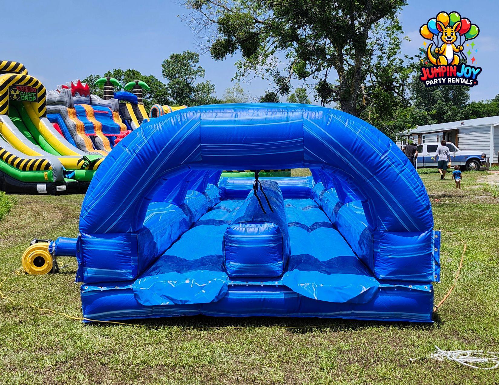 Jumpin Joy slip and slide rental Pflugerville TX party rentals